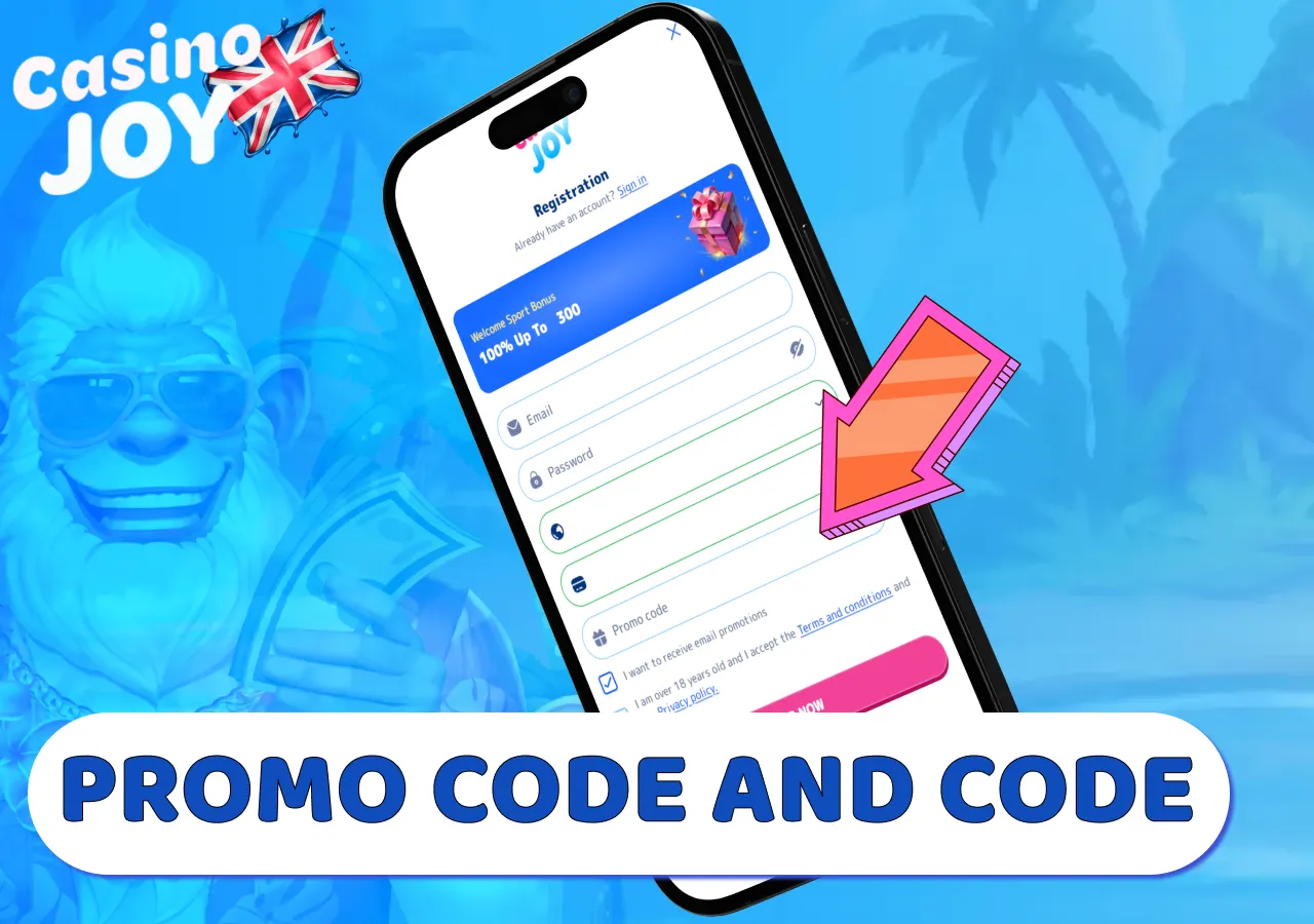 Casino Joy promocode