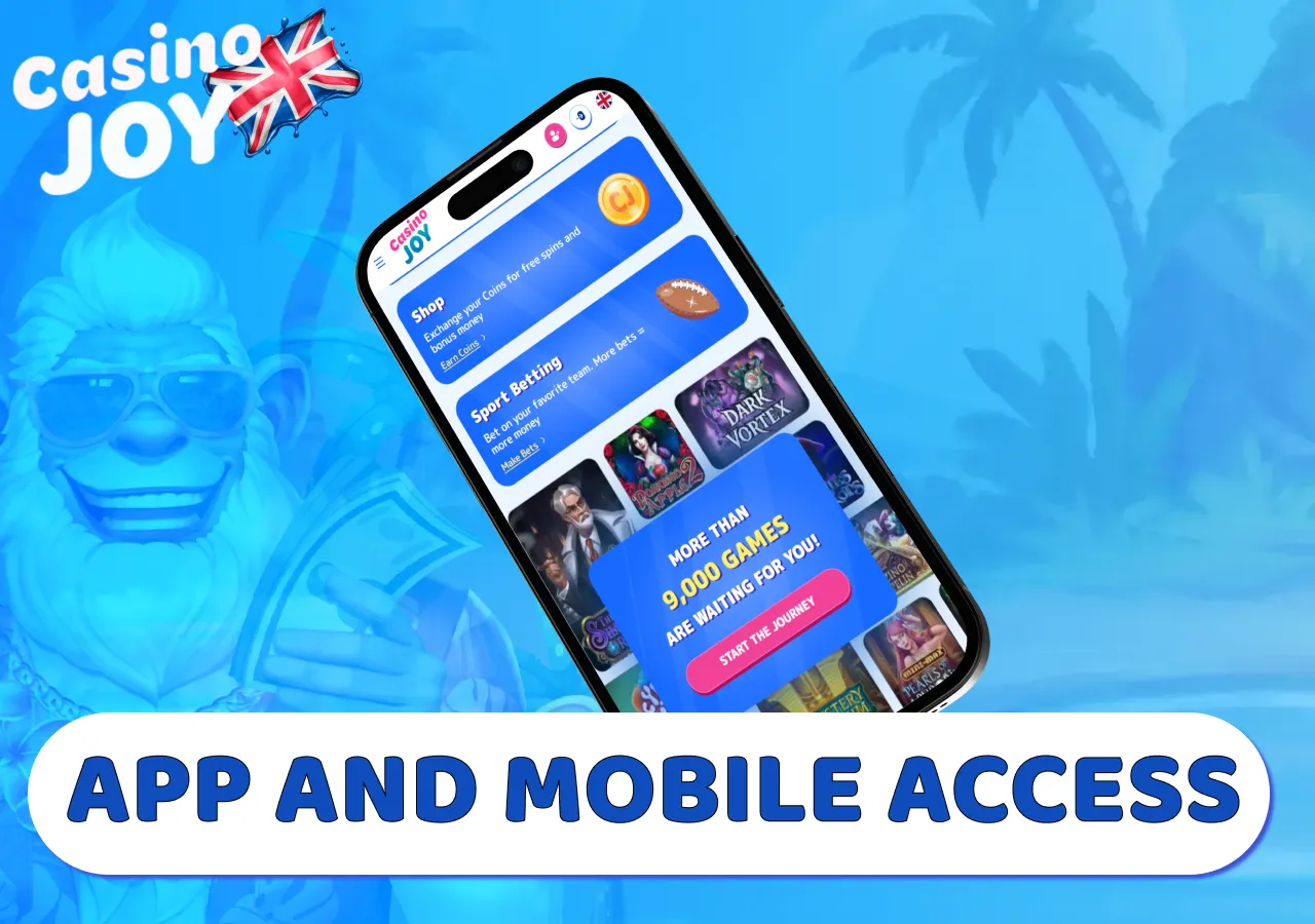 Casino Joy app and mobile access